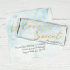 Personalized Wedding Love is Sweet Marble Chocolate Bar Wrappers