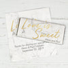 Personalized Wedding Love is Sweet Marble Chocolate Bar Wrappers