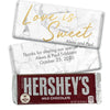 Personalized Wedding Love is Sweet Marble Hershey's Milk Chocolate Bar & Wrapper