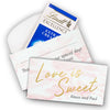 Deluxe Personalized Wedding Love Is Sweet Lindt Chocolate Bar in Gift Box (3.5oz)