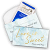 Deluxe Personalized Wedding Love Is Sweet Lindt Chocolate Bar in Gift Box (3.5oz)