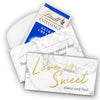 Deluxe Personalized Wedding Love Is Sweet Lindt Chocolate Bar in Gift Box (3.5oz)