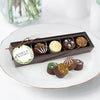 Personalized Wedding Botanical Greenery Gourmet Chocolate Truffle Gift Box (5 Truffles)