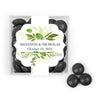 Personalized Wedding Botanical Greenery JUST CANDY Favor Cube with JC Minis