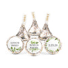 Personalized Wedding Botanical Greenery Hershey's Kisses