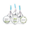 Personalized Wedding Botanical Greenery Hershey's Kisses