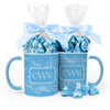 Personalized Wedding Filigree Pattern 11oz Mug with Hershey's Kisses