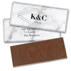 Personalized Wedding Geometric Marble Embossed Chocolate Bar & Wrapper