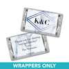 Personalized Wedding Hershey's Miniatures Wrappers Geometric Marble