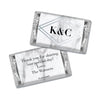 Personalized Wedding Hershey's Miniatures Wrappers Geometric Marble