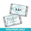 Personalized Wedding Hershey's Miniatures Wrappers Geometric Marble