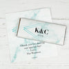 Personalized Wedding Geometric Marble Chocolate Bar Wrappers