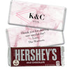 Personalized Wedding Geometric Marble Hershey's Milk Chocolate Bar & Wrapper