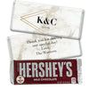 Personalized Wedding Geometric Marble Hershey's Milk Chocolate Bar & Wrapper