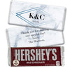 Personalized Wedding Geometric Marble Hershey's Milk Chocolate Bar & Wrapper