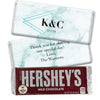 Personalized Wedding Geometric Marble Hershey's Milk Chocolate Bar & Wrapper