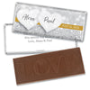 Personalized Wedding Glitz & Glam Embossed Chocolate Bar & Wrapper