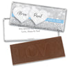 Personalized Wedding Glitz & Glam Embossed Chocolate Bar & Wrapper