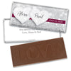 Personalized Wedding Glitz & Glam Embossed Chocolate Bar & Wrapper