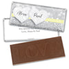 Personalized Wedding Glitz & Glam Embossed Chocolate Bar & Wrapper