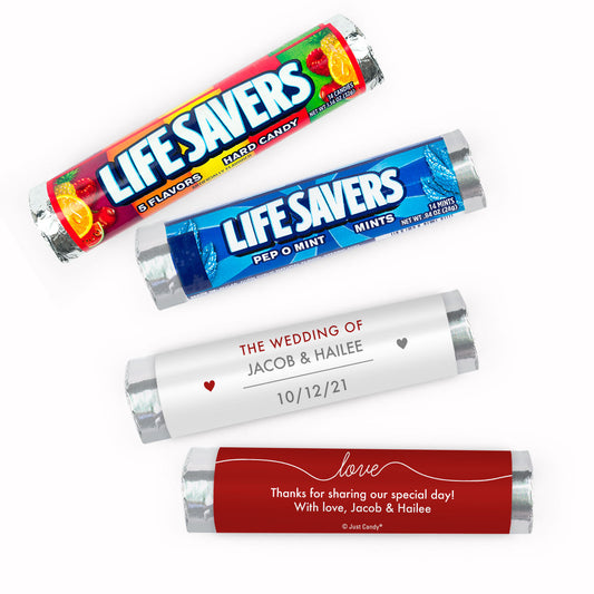 Personalized Wedding Everlasting Love Lifesavers Rolls (20 Rolls)