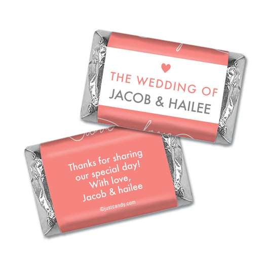 Personalized Wedding Everlasting Love Hershey's Miniatures