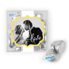 Personalized Wedding Photo Love JUST CANDY® favor cube with Hershey's Kisses