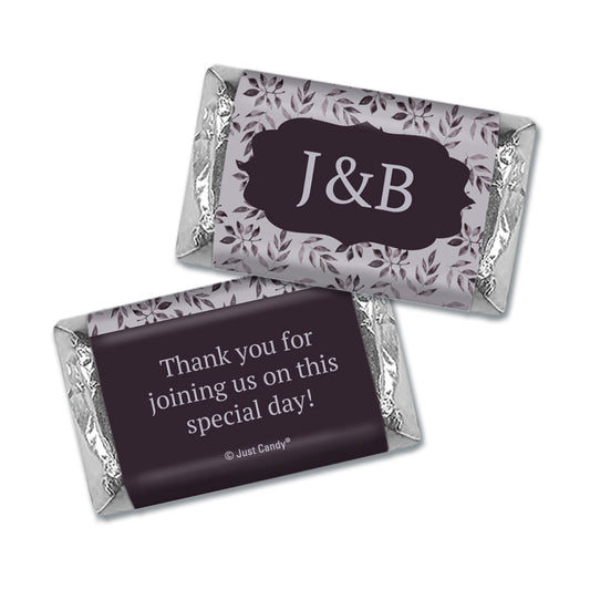 Personalized Wedding Everlasting Elegance Hershey's Miniatures Wrappers Only