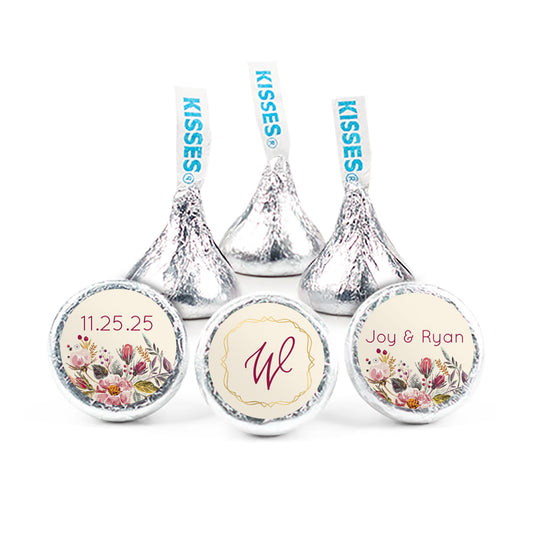 Personalized Wedding Blooming Bouquet Hershey's Kisses