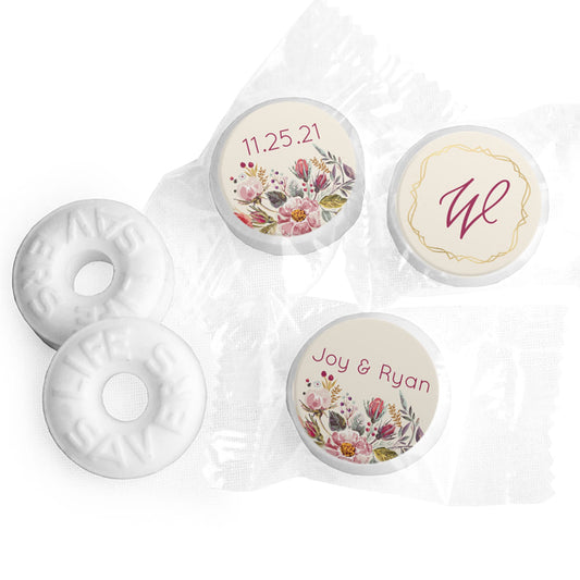 Personalized Wedding Blooming Bouquet LifeSavers Mints