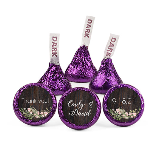 Personalized Wedding Rustic Romance Hershey's Kisses