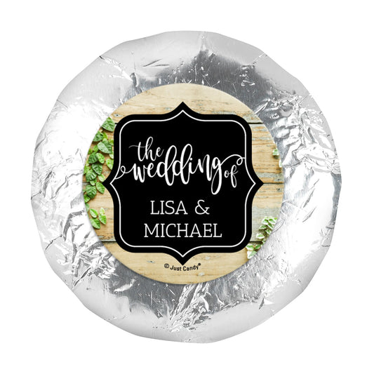 Personalized Wedding Vines of Love 1.25" Stickers (48 Stickers)