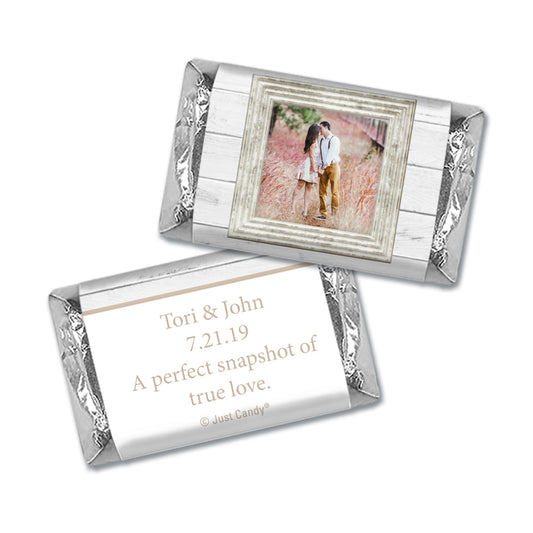 Personalized Wedding Farmhouse Framed Hershey's Miniatures Wrappers Only