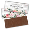 Personalized Wedding Elegant Arrangement Embossed Chocolate Bar & Wrapper