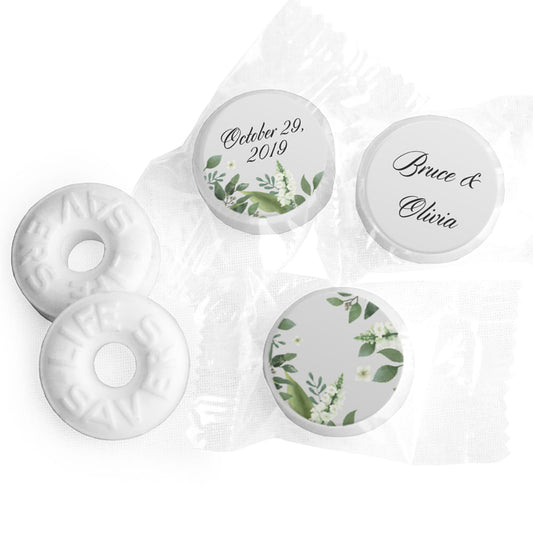 Personalized Wedding Botanical Garden Life Savers Mints