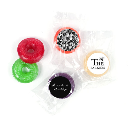 Personalized Wedding Ornamental Botanicals LifeSavers 5 Flavor Hard Candy