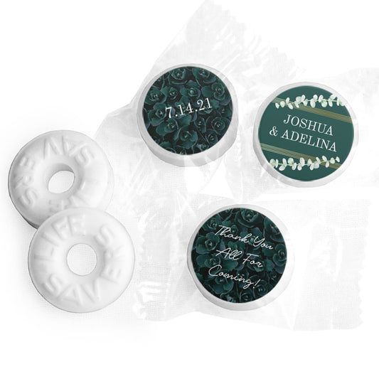 Personalized Wedding Enchanting Bloom LifeSavers Mints