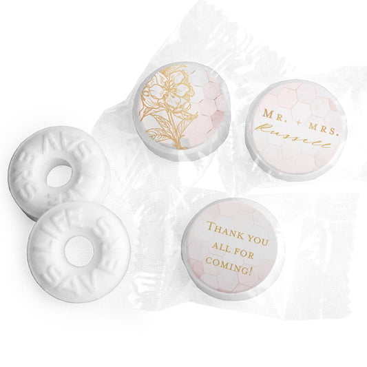 Personalized Wedding Blushing Dream LifeSavers Mints