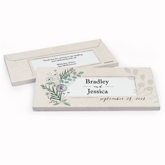 Deluxe Personalized Wedding Romantic Flora Candy Bar Cover