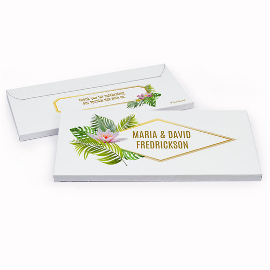 Deluxe Personalized Wedding Floral Glam Candy Bar Cover