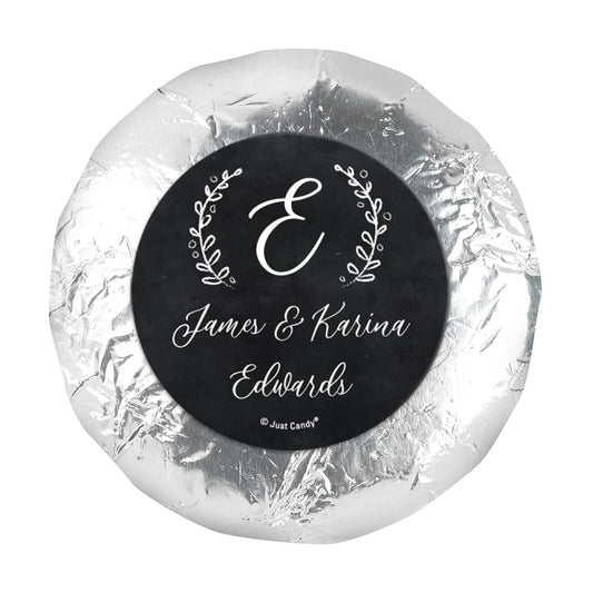 Personalized Wedding Chalkboard Lettering 1.25" Stickers (48 Stickers)