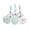 Personalized Wedding Linked Hearts Hershey's Kisses