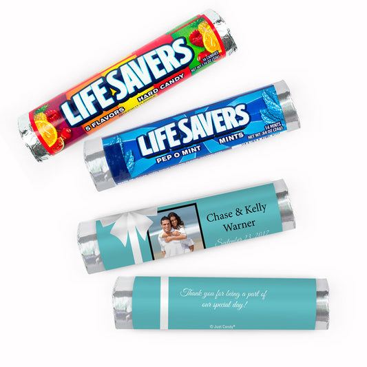 Personalized Wedding Tiffany Style Lifesavers Rolls (20 Rolls)