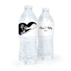 Personalized Wedding One Heart Water Bottle Sticker Labels (5 Labels)