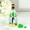 Personalized Wedding Photo Champagne Bottle with Just Candy Chocolate Minis