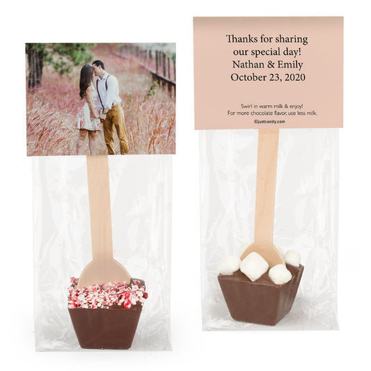 Personalized Wedding Add Your Photo Hot Chocolate Spoon