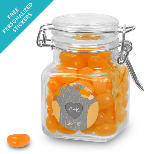 Wedding Favor Personalized Latch Jar Tree of Love (12 Pack)