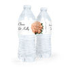 Personalized Wedding Flower Bouquets Water Bottle Sticker Labels (5 Labels)