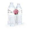 Personalized Wedding Flower Bouquets Water Bottle Sticker Labels (5 Labels)