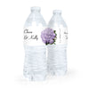 Personalized Wedding Flower Bouquets Water Bottle Sticker Labels (5 Labels)